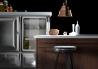 immagine cucina vintage acciaio legno e marmo - dgsign