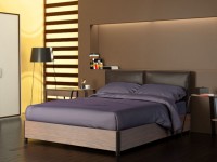 letto 3d testata in pelle - ambientato - dgsign