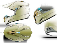 sketch di presentazione mx helmet design by DGsign