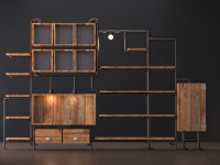 pipe bookcase by DGsign
