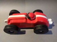 handmade ceramic toy car